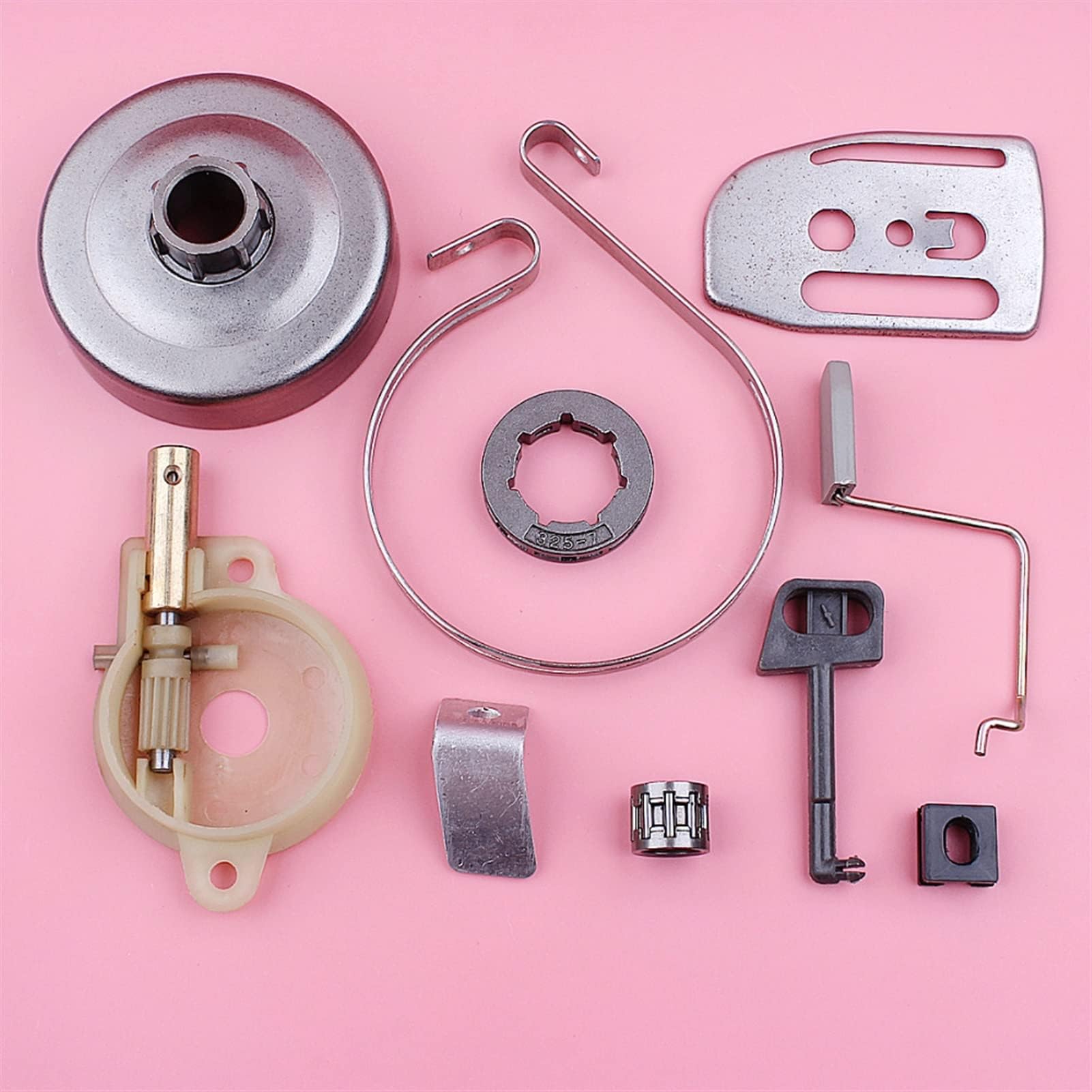 Chain Clutch Sprocket Drum Rim, for Husqvarna, 136 137 141 142 Throttle Choke Rod Oil Pump Bar Plate Chainsaw Replace Spare Part Chain Saws