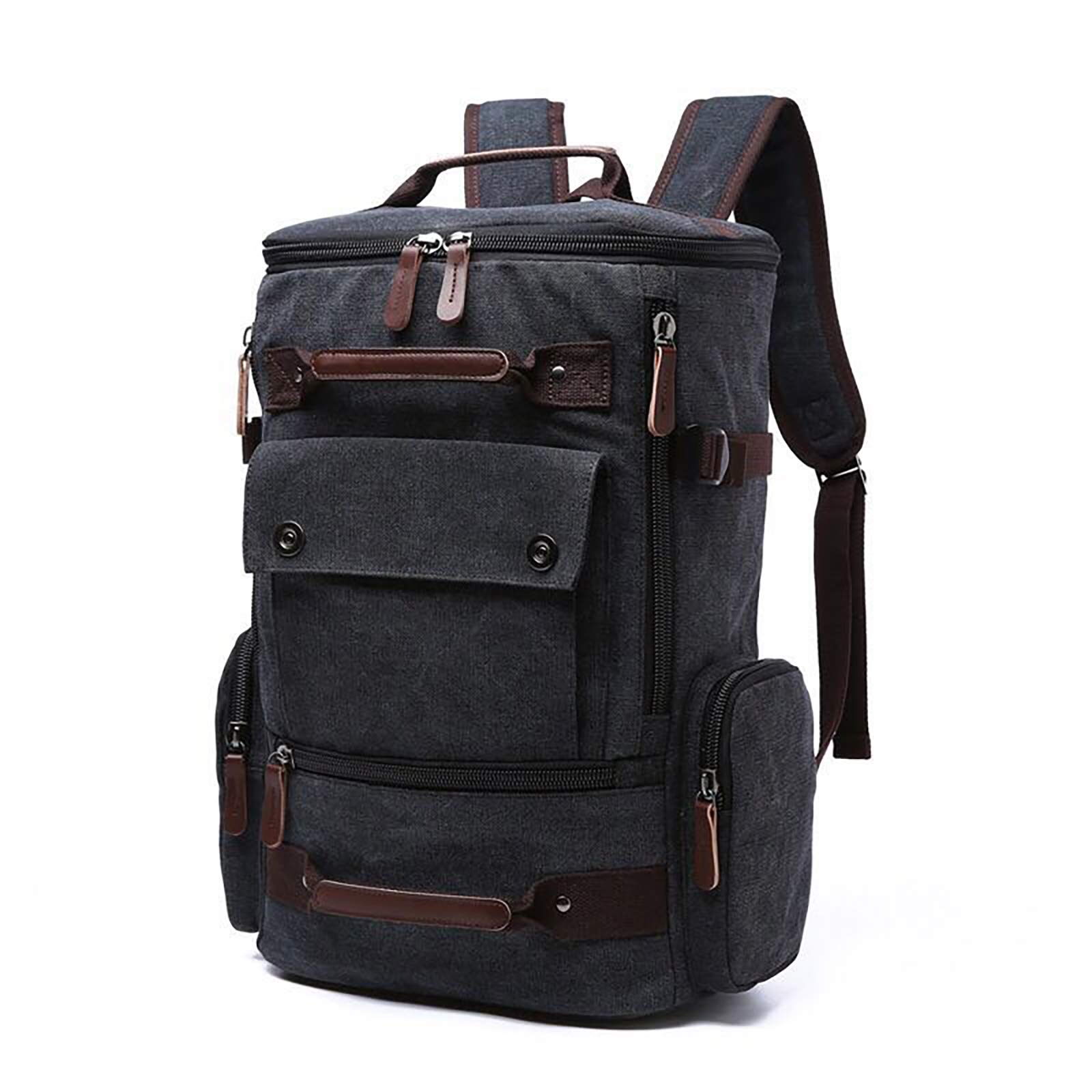 fur jaden The Voyager 15.6 Inch Laptop Backpack Made With Sustainable Water Repellent Canvas for Men Women-picture-44