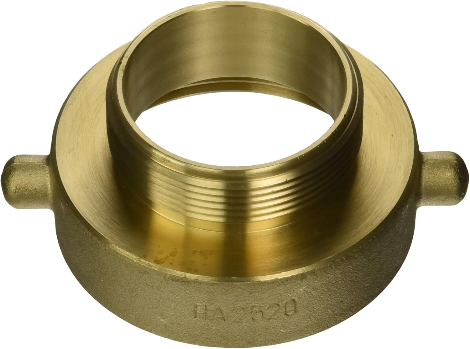 Dixon Valve HA2520 真鍮消防設備、ピンラグ付き消火栓アダプター 2-1/2インチ NST (NH) メス x 2イ