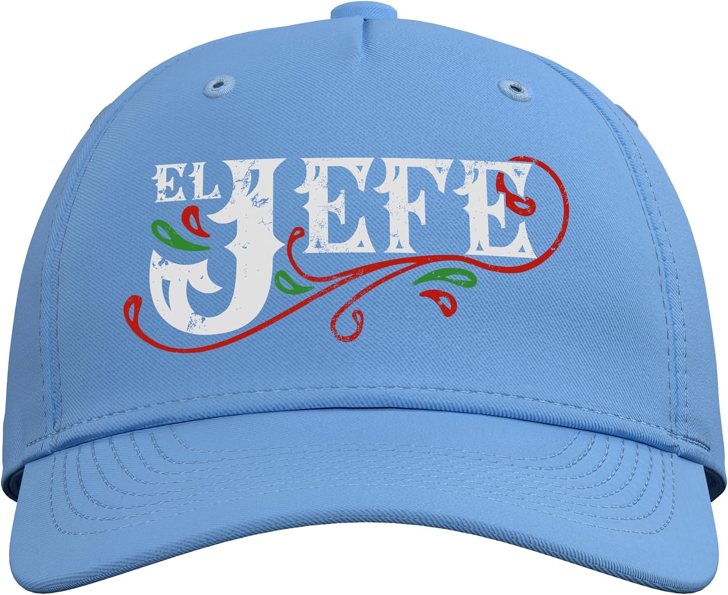 El Jefe The Boss in Spanish Funny Mexican Quote Adjustable Baseball Hat image 2