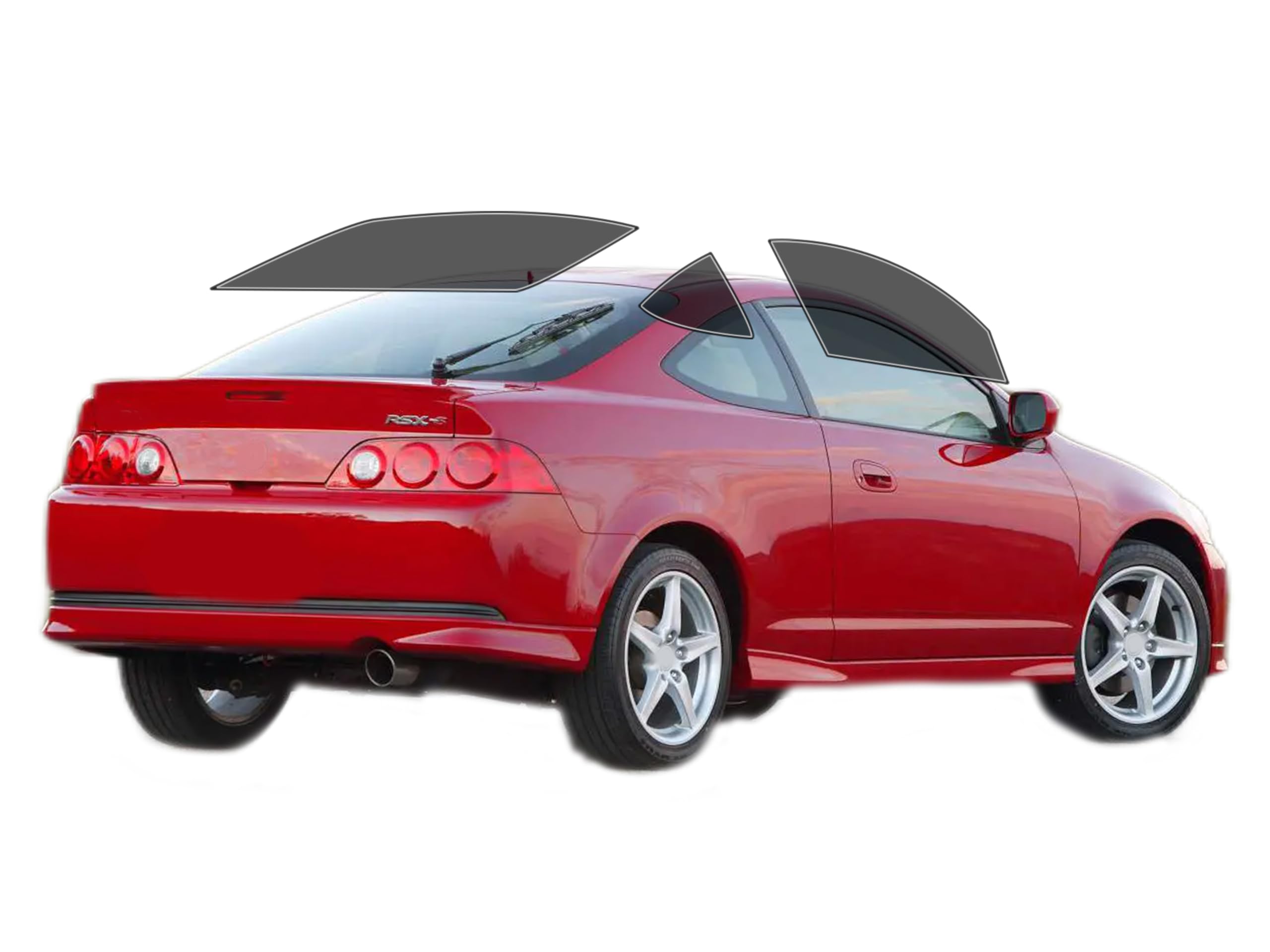 AUTOTEK Precut Windows Tint Film All Sides Cars Sun Blocking Protection Privacy Anti Shatter Glass 2 Ply Film Any Tint Shade kit for Acura RSX 2002-2006