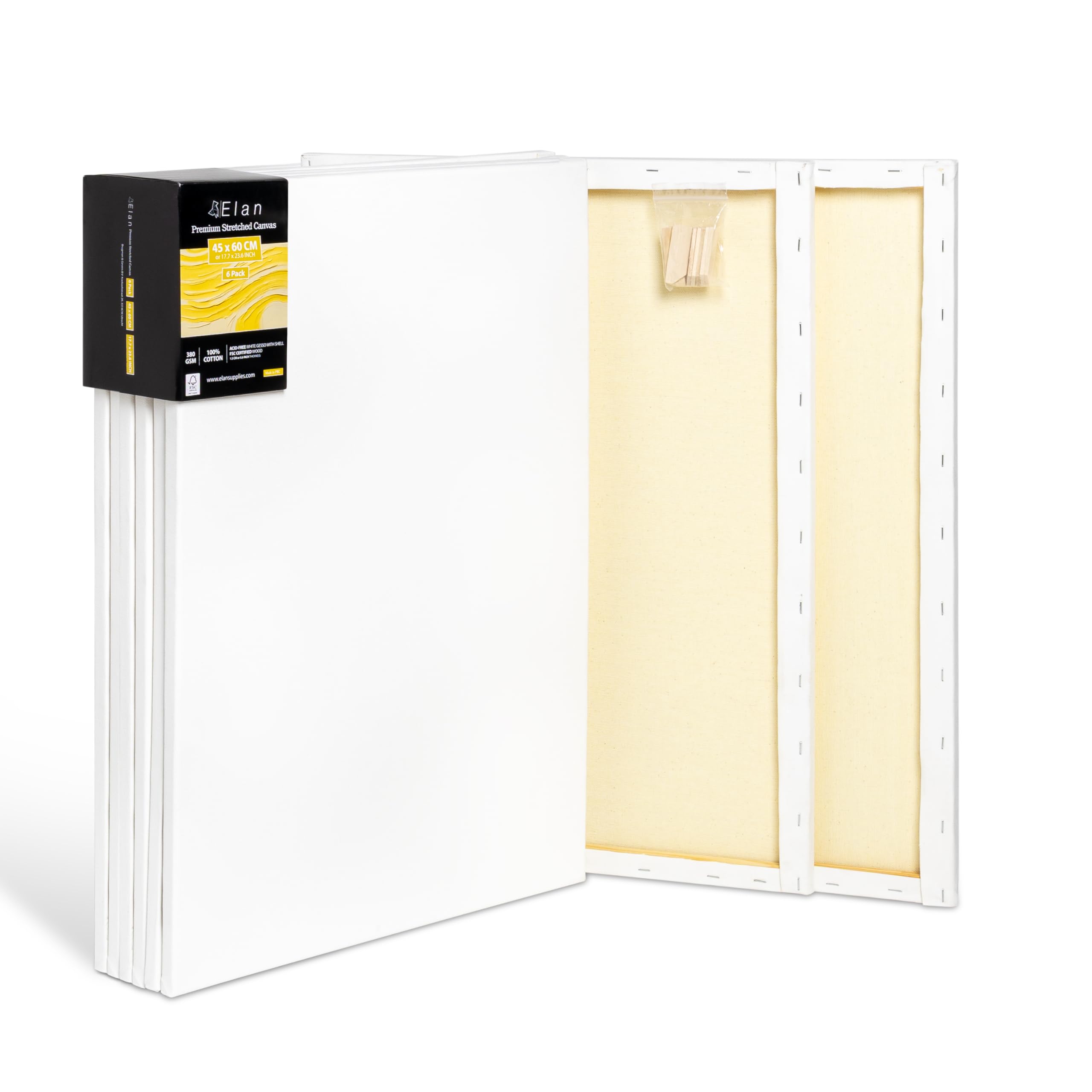 Toile à peindre 45x60 cm en pur coton 380g pour artistes exigeants