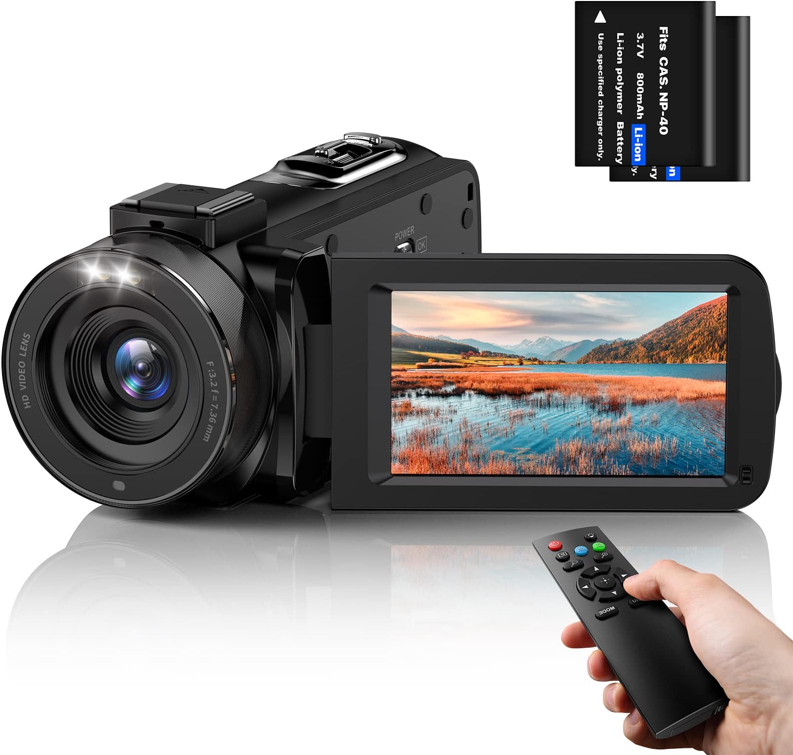 Vmotal HG8162 [Update] 2.7K Digital Camcorder 1080P FHD / 2.7 Inch TFT
