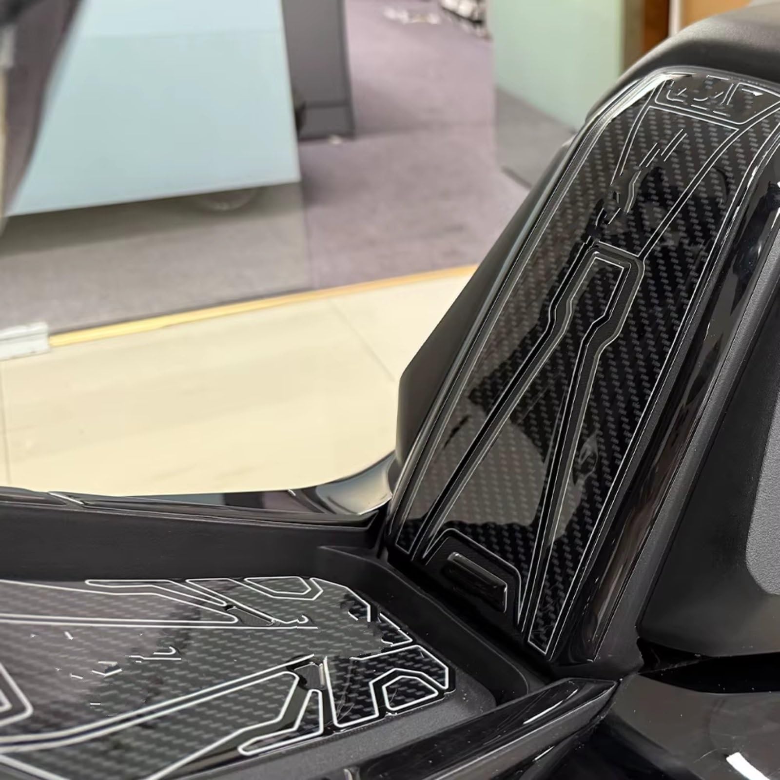 Compatibile Con ADV350 2022 2023 2024 2025 Carbon Look 3D Gel Moto Rilievo Del Serbatoio Del Carburante Protector Decal Impermeabile Antiscivolo Serbatoio(Fuel tank kit)
