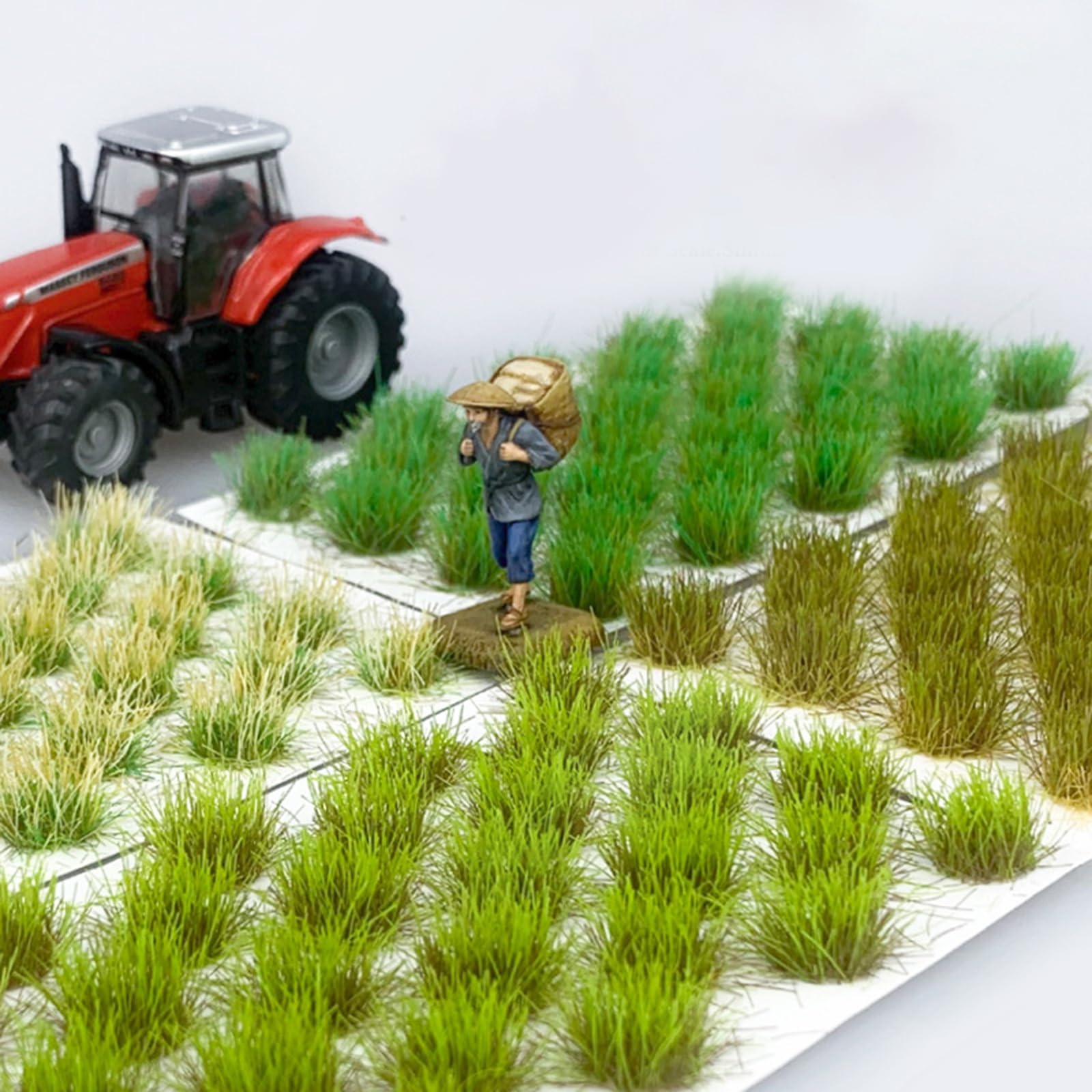 Lot De 32 Touffes D'herbe Statique - Pour Maquettes, Dioramas, Décors Miniatures - 9