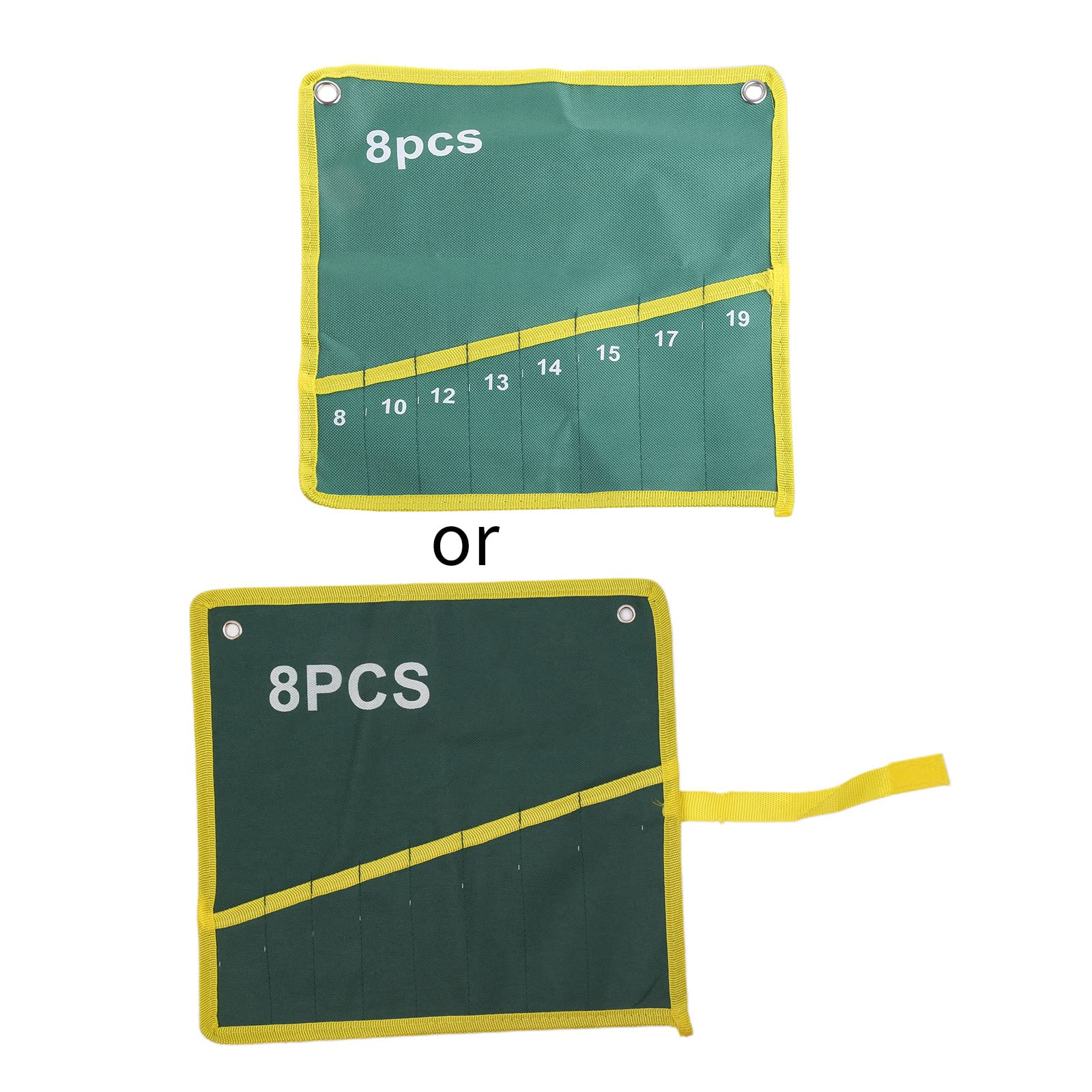 8 Pockets Canvas Spanner Wrench Tool Storage Bag