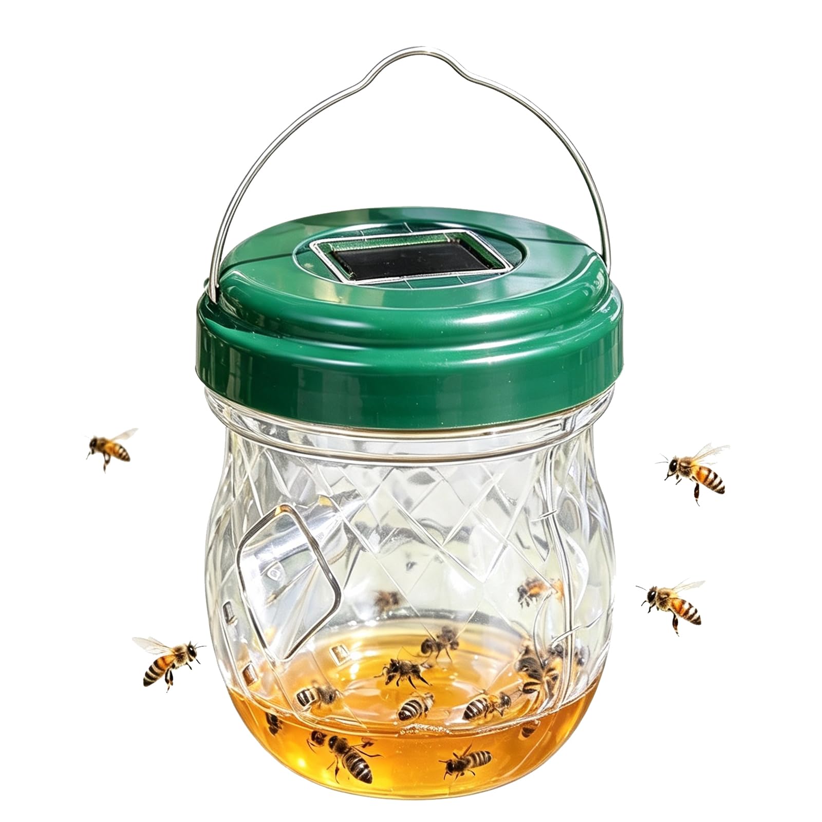 Fruit Fly Traps Indoor/outdoor, Wasp Trap Effective No Baited Indoor,Fruits Catcher Trap Reusable Fruits Traps, Non-Toxic Kitchen & Orchard Pest Control,Easy to Use for Kitchen,Home (C-02#)