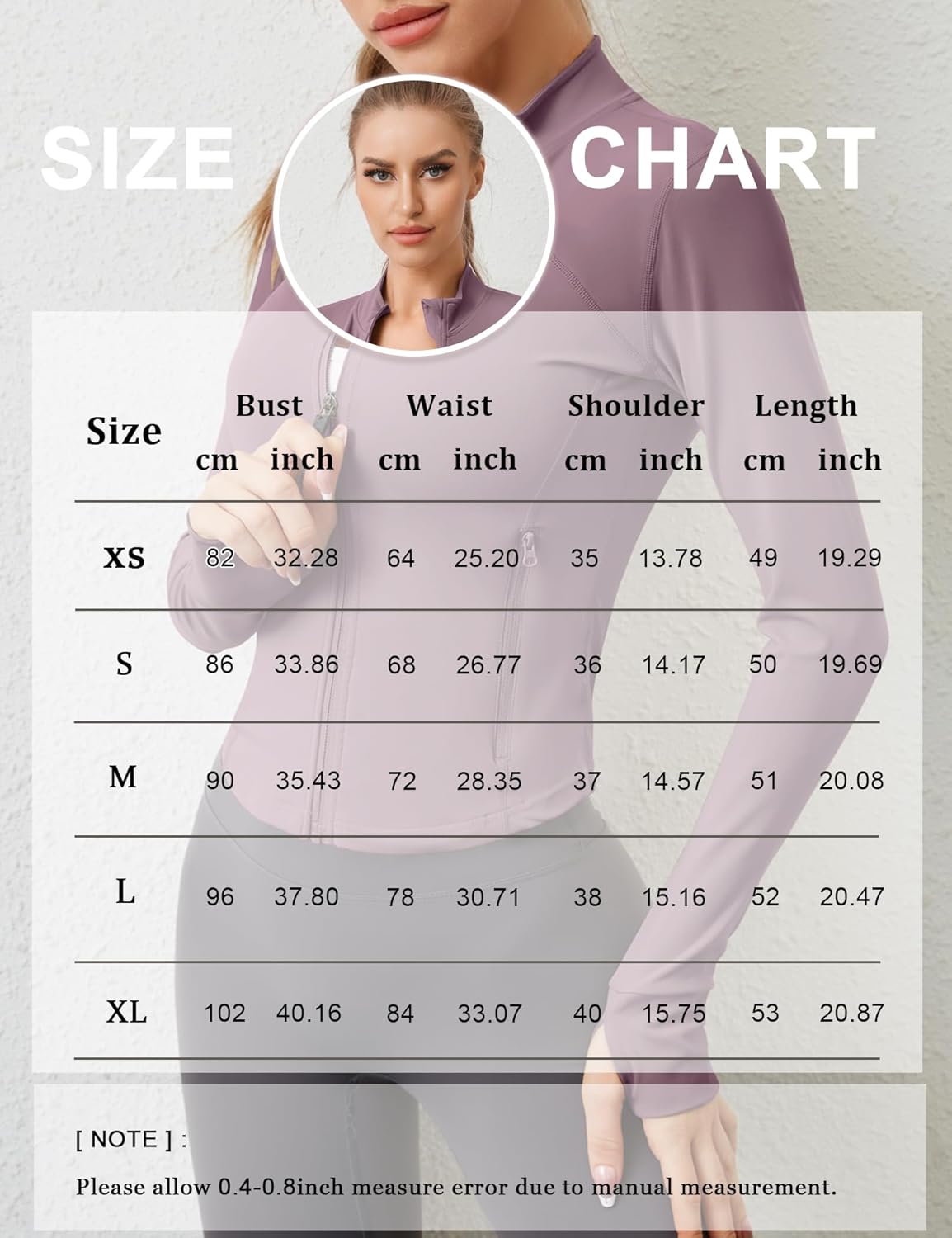 AKEWEI Womens Zip Up Workout Jackets Lightweight Athletic Slim Fit Track Jacket with Inner and Outer Pockets and Thumb Holes - Image 5
