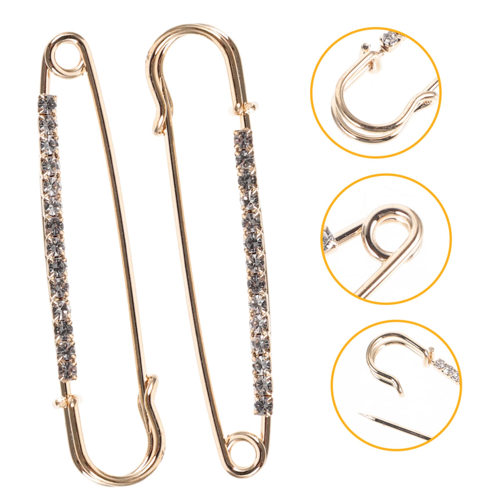 NUOBESTY 48stücke Sicherheitsnadeln Mit Strass Elegante Broschen Für Kleidung Und Vielseitig Einsetzbar Für Mode Und Bastelprojekte Kompakte Für Besondere Anlässe