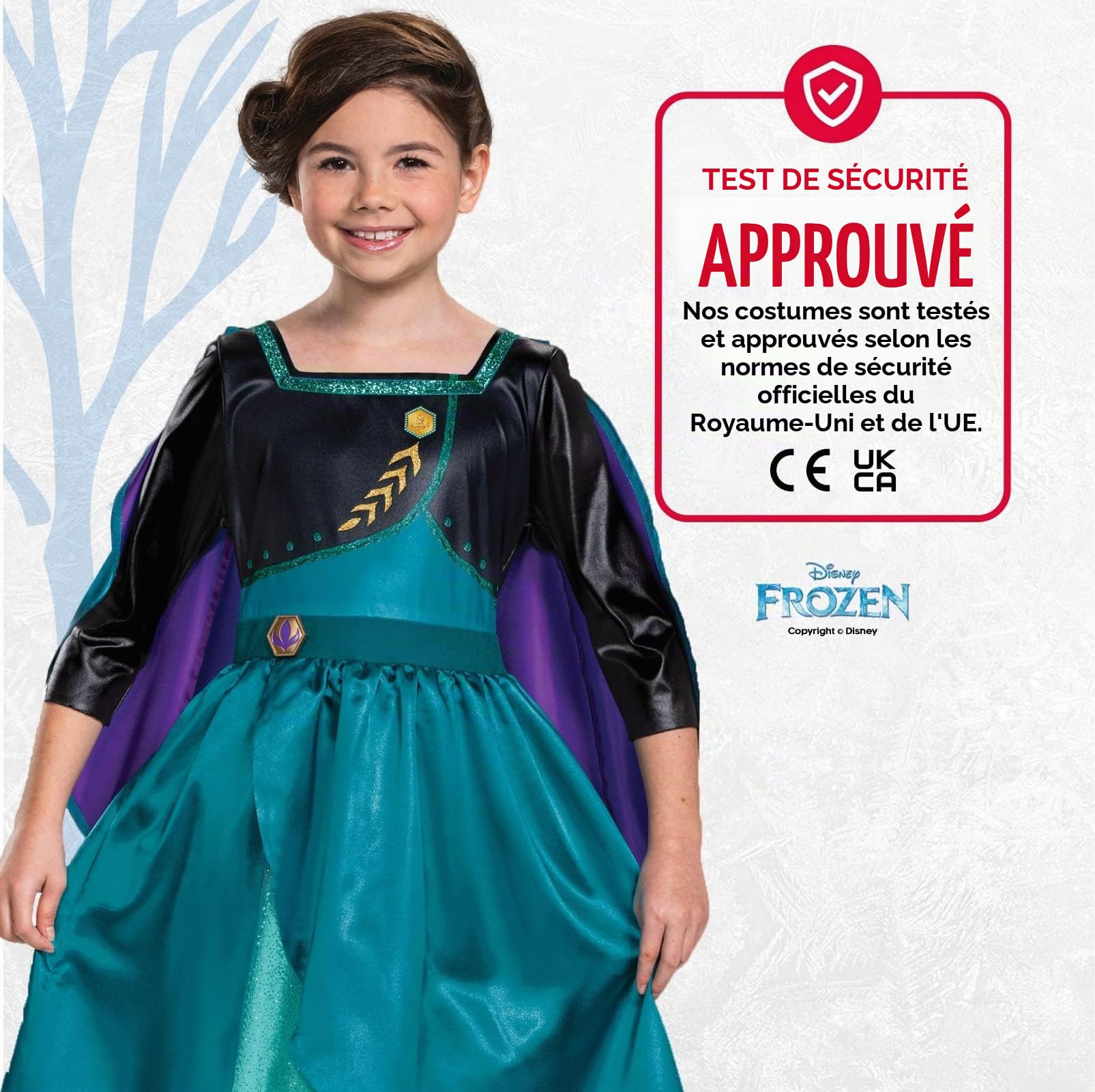 Disney Déguisement Anna pour enfant La Reine des Neiges 2 Taille S