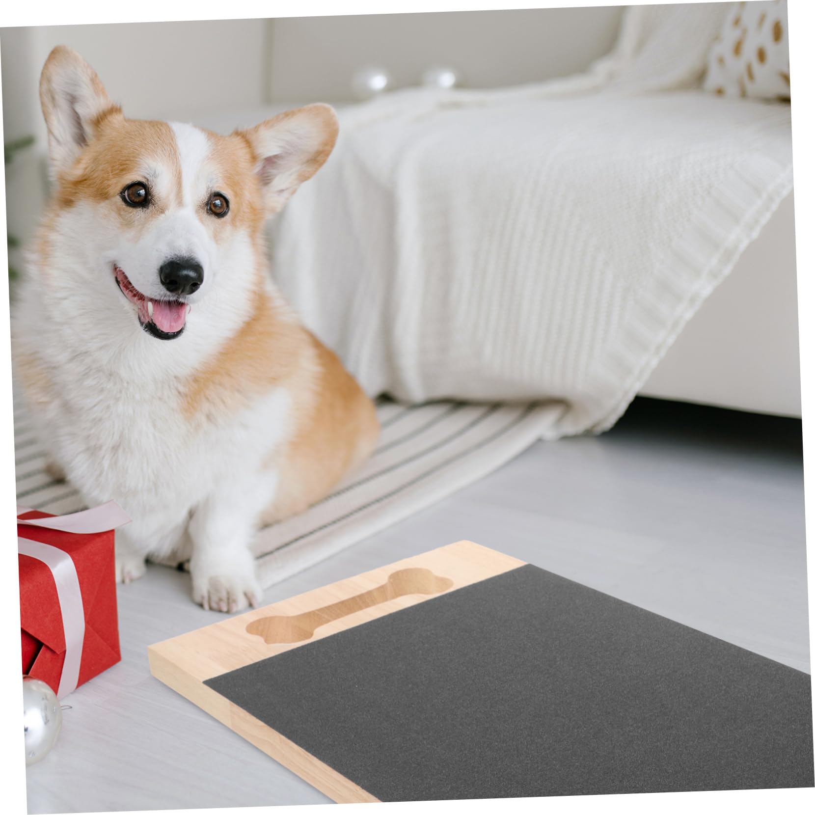POPETPOP Planche à Limer Les Ongles pour Chiens en Bois de Couleur Sombre