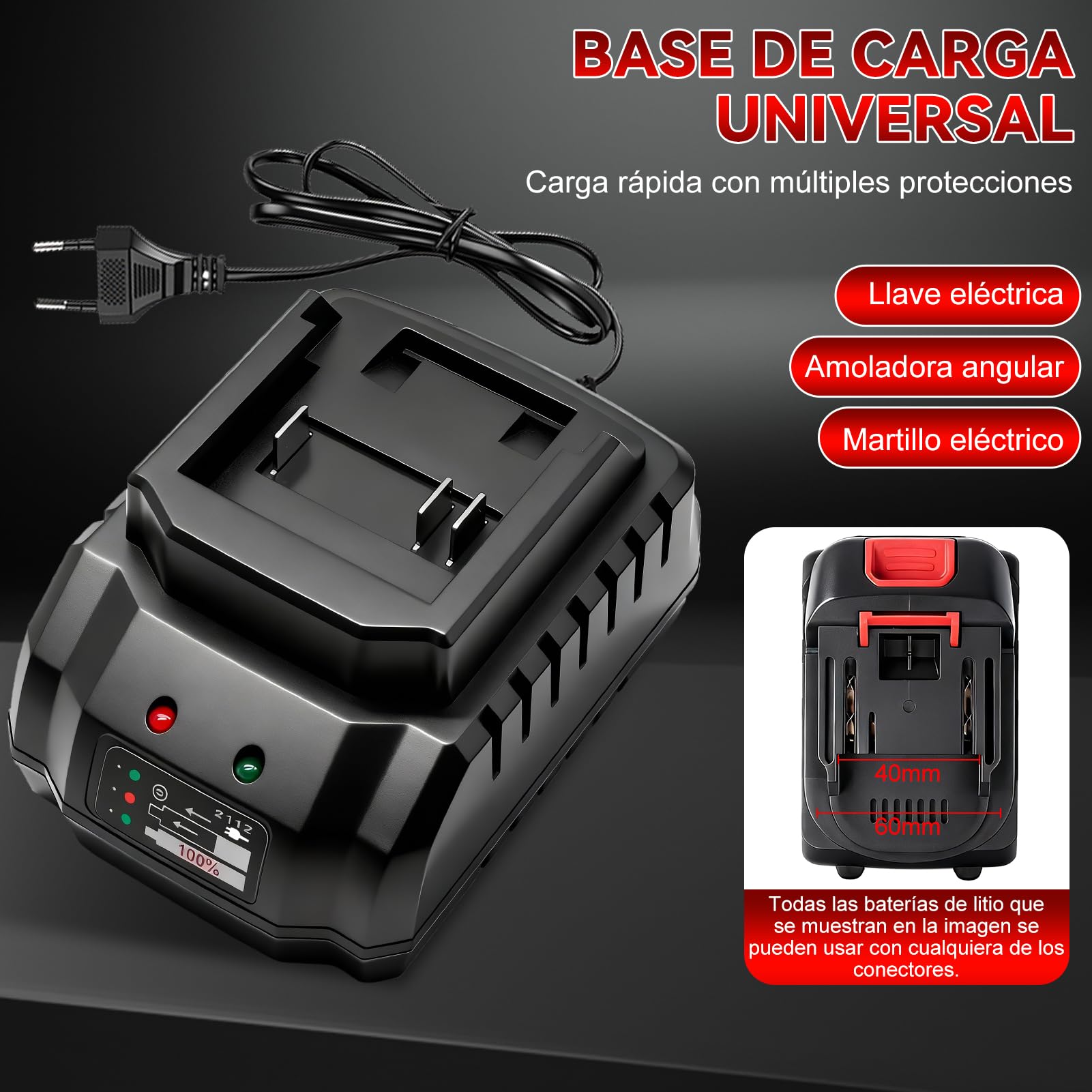 Soplador De Hojas Bateria, 200km/h 6 Velocidades Sopladora De Hojas con 1.3ah Batería Y Cargador, Soplador Bateria Electrico InaláMbrico Bufador Hojas con 2 Tubos De Soplado para Hojas, Polvo, Nieve