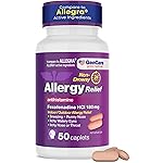 GenCare - Allergy Relief Pills | Fexofenadine HCl 180mg 50 Tablets | Non Drowsy Antihistamine Allergy Pills for Hay Fever, Seasonal Allergies, Outdoor & Indoor Allergies | Relieves Itchy Eyes & Nose