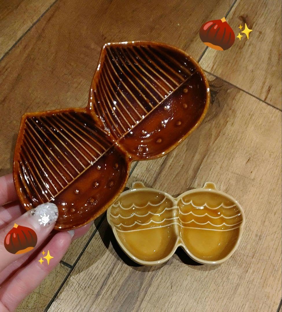 新品2点セット　シーナカーサ　くり　仕切り皿　マロン 新品2点セット シーナカーサ くり 仕切り皿 マロン 新品2点セット