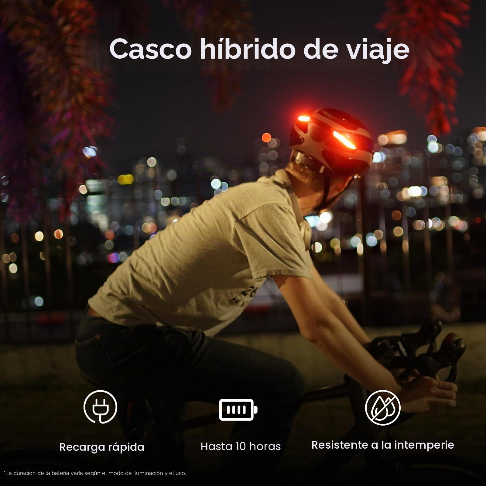 Lumos Casco Ultra Smart | Casco de Bicicleta | Luz Delantera y Trasera (LED) | Intermitente | Luces de Freno | Conexión Bluetooth | Adultos: Hombre, Mujer