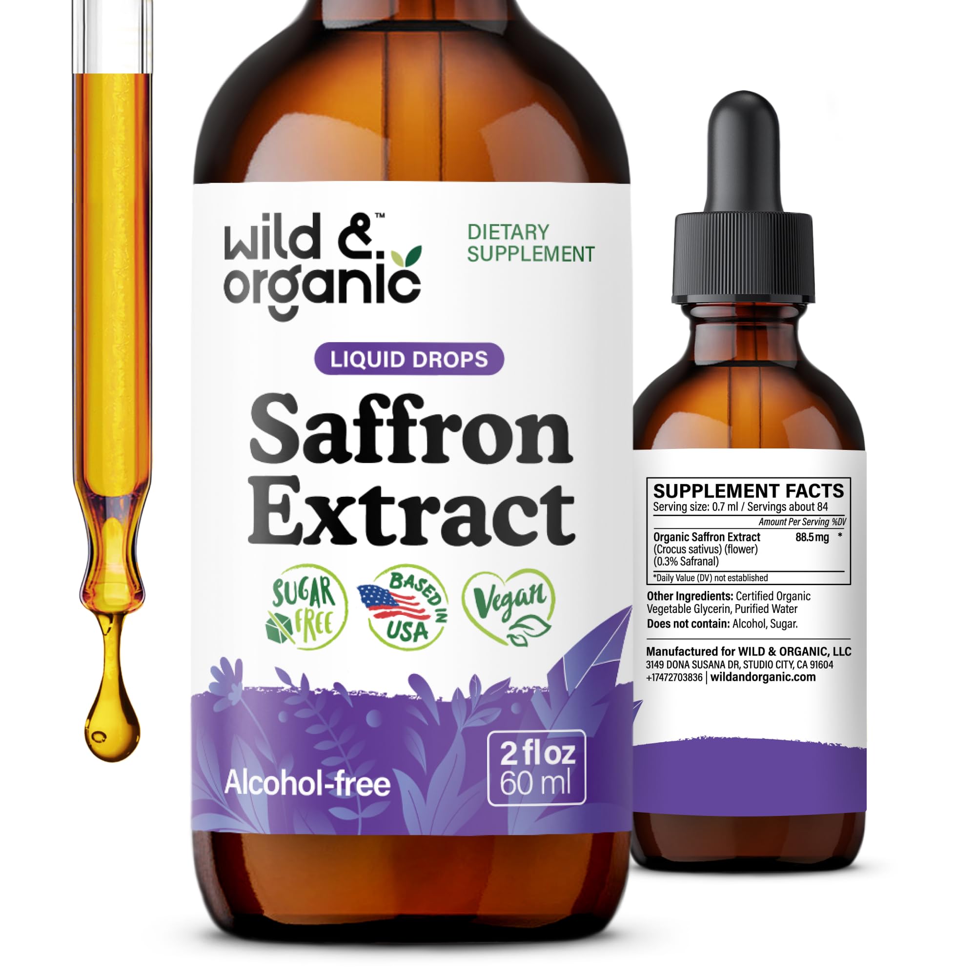 Wild & Organic Saffron Drops