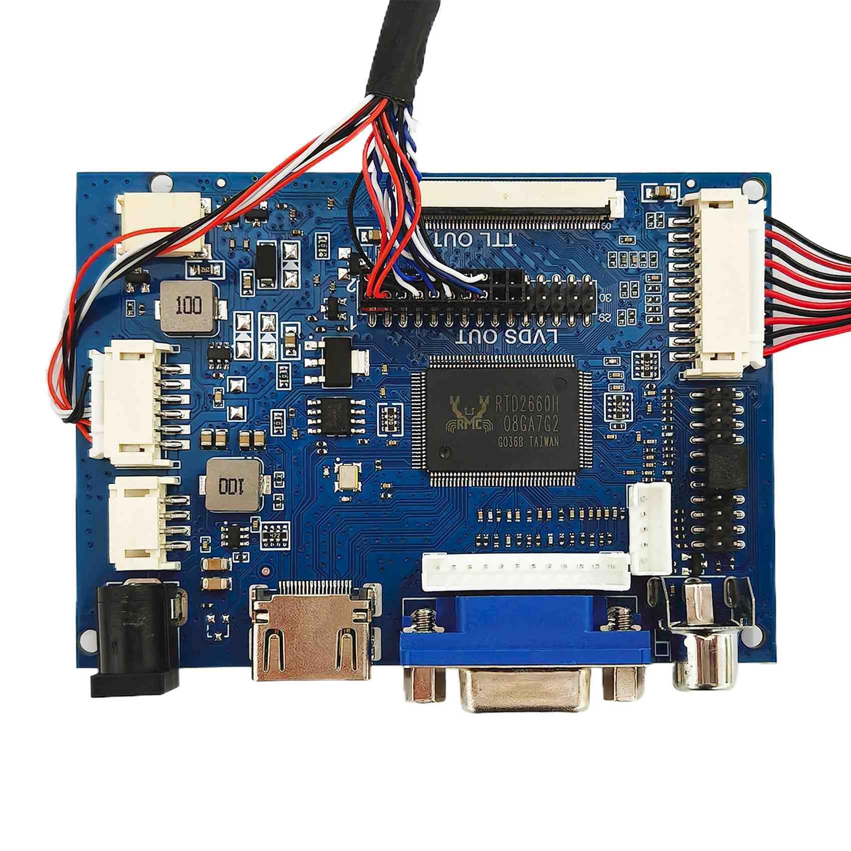 VSDISPLAY Zestaw ekranu LCD 10,1 cala 1024 x 600 200 nitów z płytą kontrolera VGA
