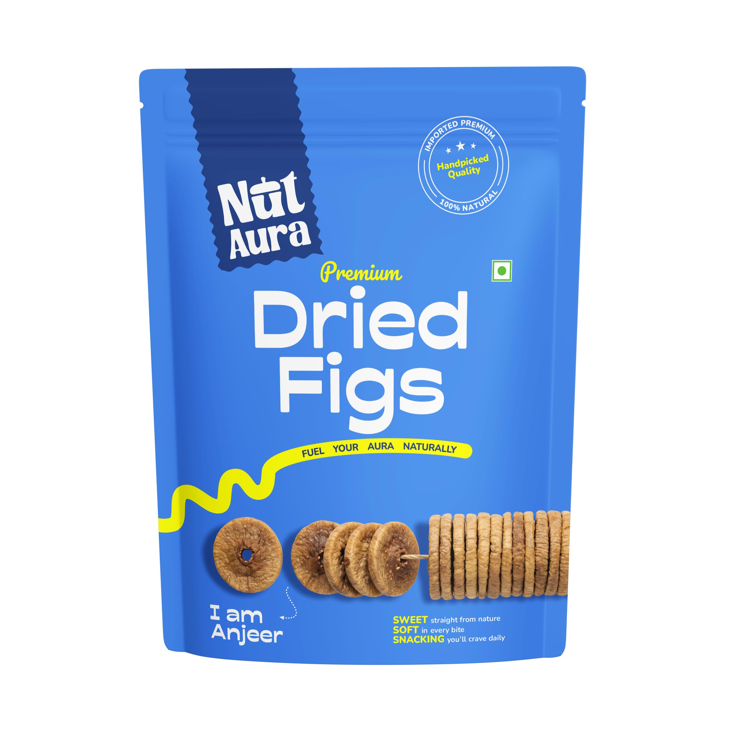 Nut Aura 200 gms Figs | Healthy digestive snack | Naturally sweet dried anjeer | Rich in fiber & antioxidants | Ideal for snacking, baking, wellness