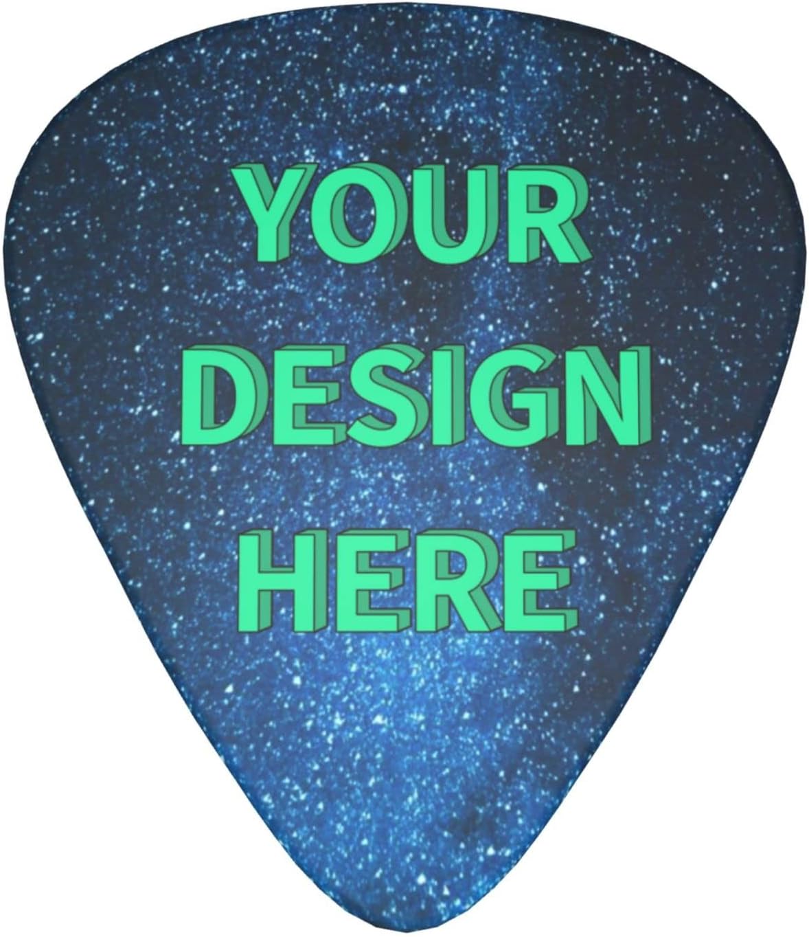Custom Guitar Picks 6-pack Personalized Guitar Pick Add Your Own Design Photo Text 0.46mm / 0.71mm / 0.96mm Thin, Medium, Heavy for Electric Guitar Bass
