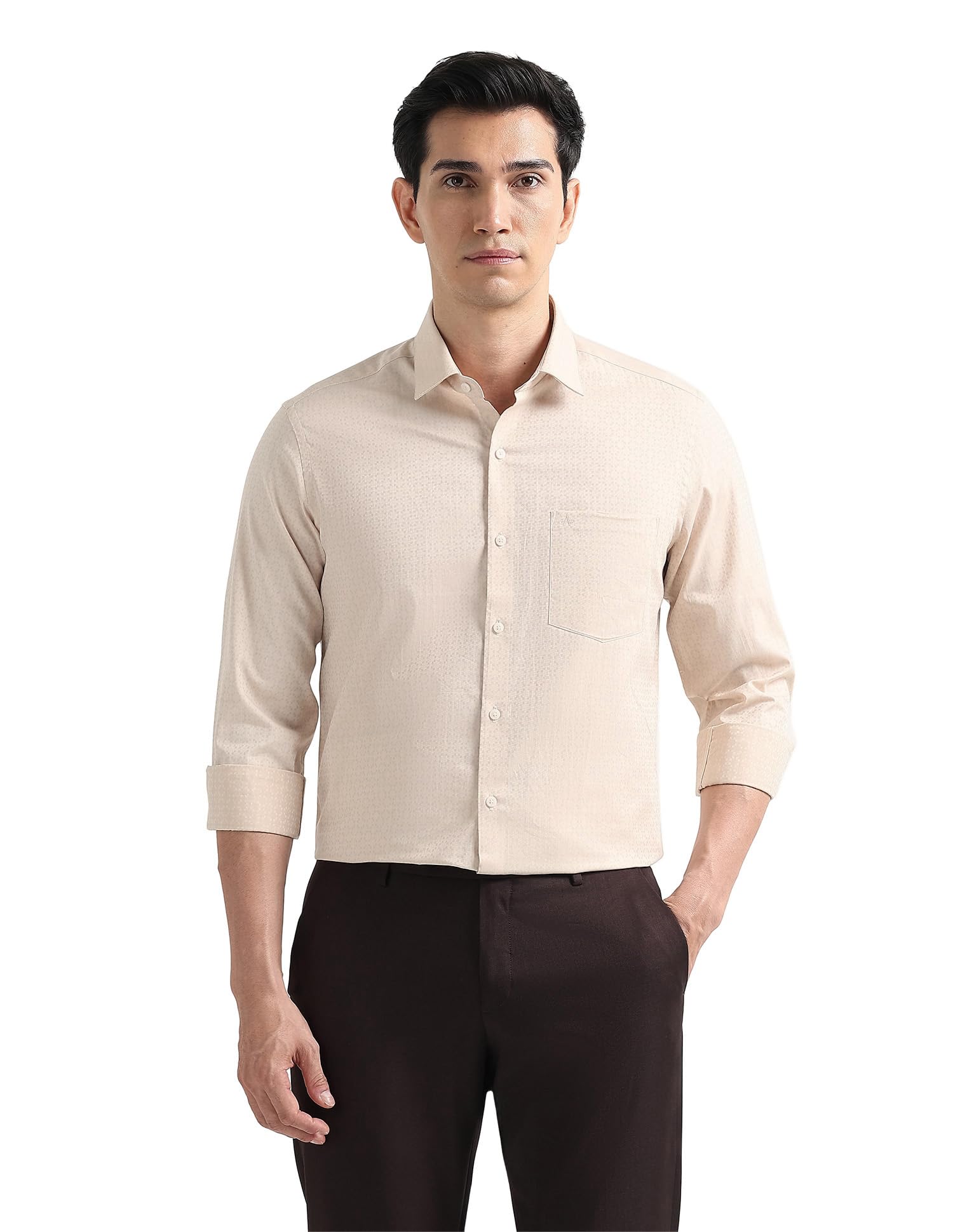 arrow Checked Slim Fit Mens Formal Shirt - Cotton, Breathable & Comfortable, Full Sleeves Shirts for Men-picture-32