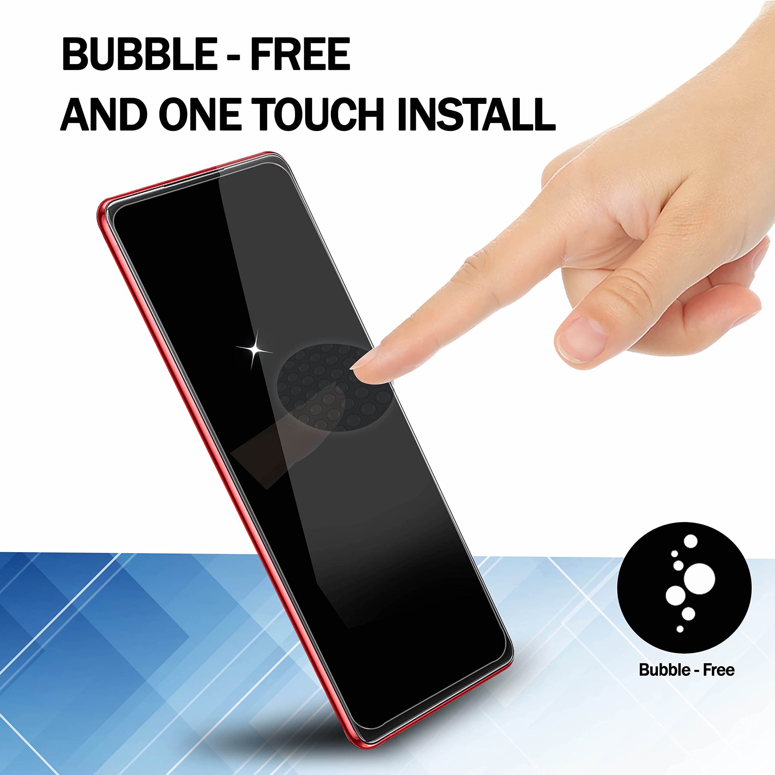 E-Hamii Screen Protector Compatibile con Huawei P8 Lite 2017[Nero],[Alta Definizione][Anti Graffio],Vetro Temperato 3D,[Sensitive Response][Installazione Senza Bolle