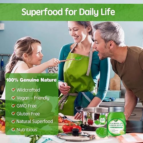 Miniatura 5 de Sea Moss Raw - Gel natural de musgo marino de 15 onzas con musgo marino irlandés, apoyo inmunológico y digestivo, suplementos antioxidantes