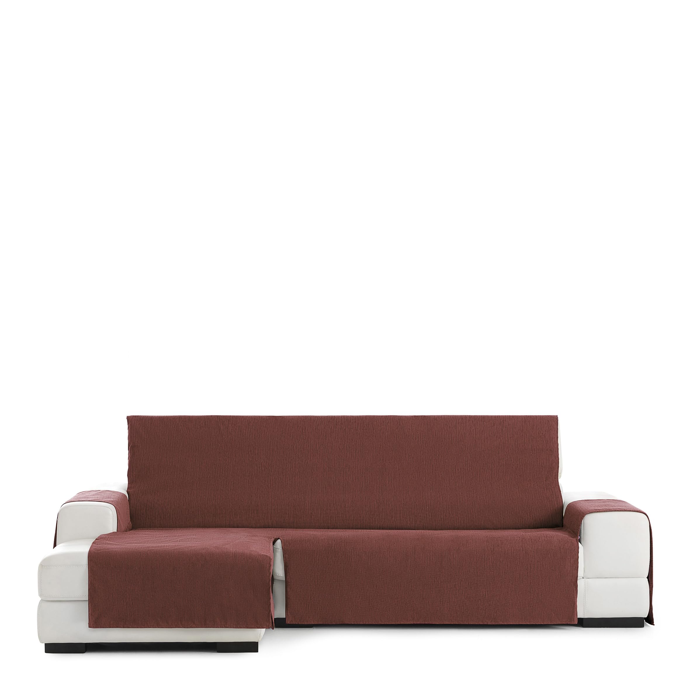 Eysa Rabat practica chaise longue cover 290cm., color 09/orange, left-frontal view