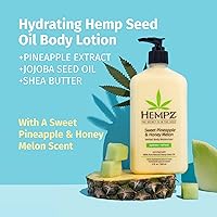 Vista 62 de Humectante para el cuerpo Hempz Herbal, coco/sandía fresca, 17 onzas