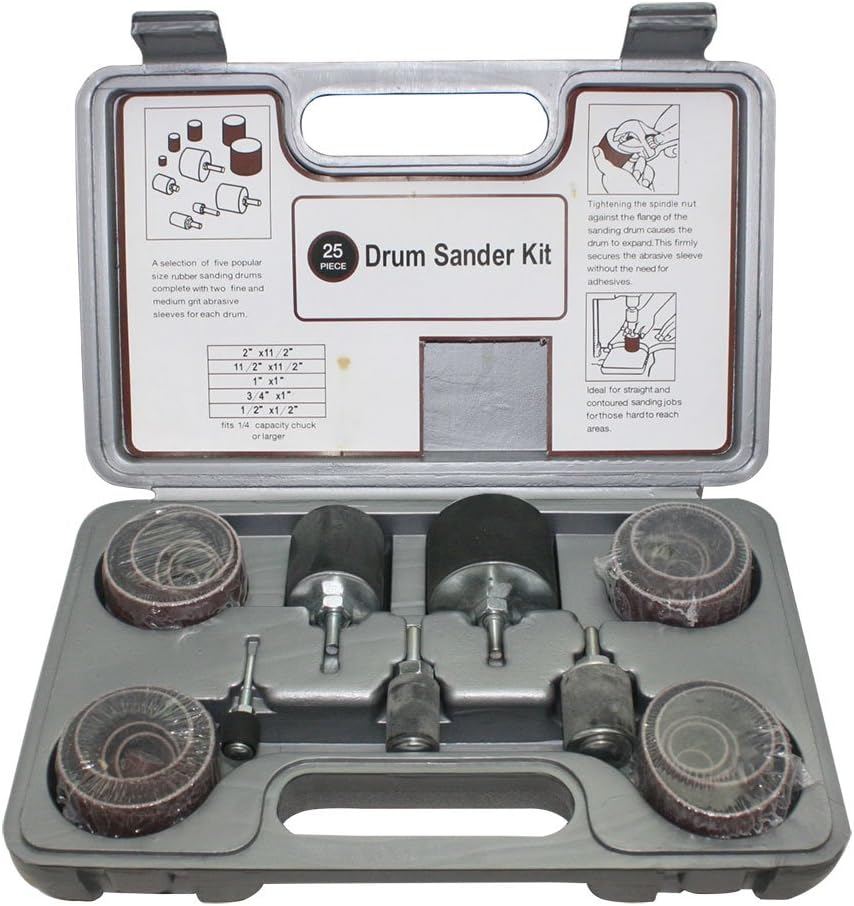 Kaufhof SD-25 25 Piece Rubber Sanding Drum Set