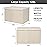 popoly 122L Large Toy Box Chest with Lid, Foldable Toy Storage Organizer Bin Boxes with Removable Divider for Kids, Boys, Girls, Nursery, Playroom, 26x17 x17 (Linen Beige)