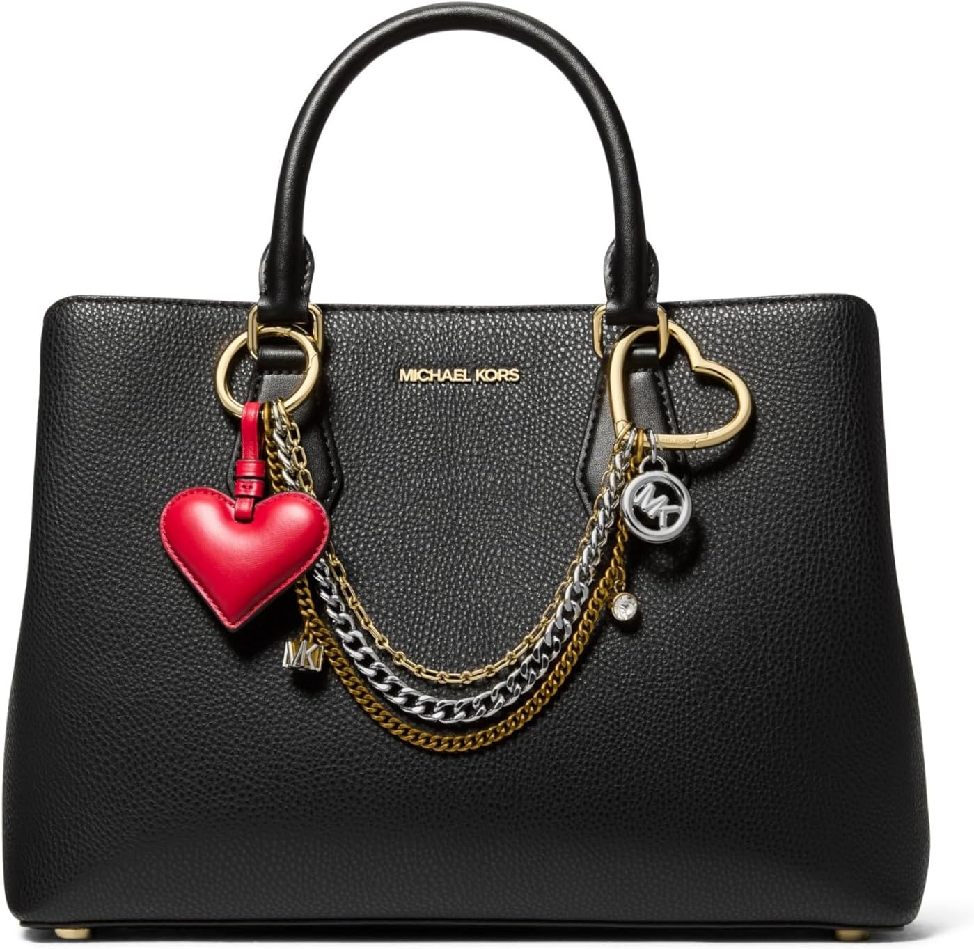 Michael Kors Bag Charm, Gold-Tone/Multi/Jewel Heart - Image 3