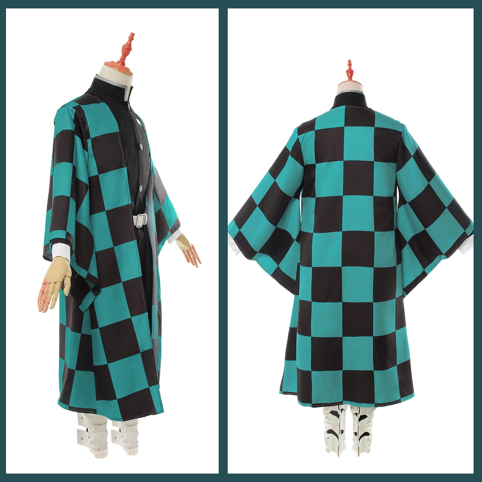 Fiamll Tanjirou Zenitsu Giyuu - Costume cosplay per anime giapponese, kimono demon cosplay