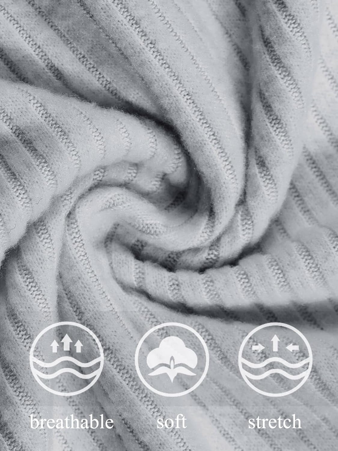 Haloumoning Girls 2 Pieces Outfits Ribbed Knit Hoodies Flare Pants Sweatshirts and Sweatpants Kids Tracksuits 4-14 Years - Image 4