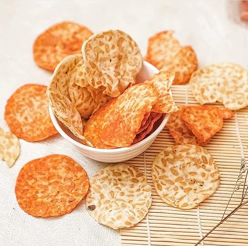 Chips Tempeh de garbanzos con alto contenido en proteínas, 3.53 oz* 5 500 gs- 100% proteína vegetarianavegana Sin lácteos y gluten Apto para