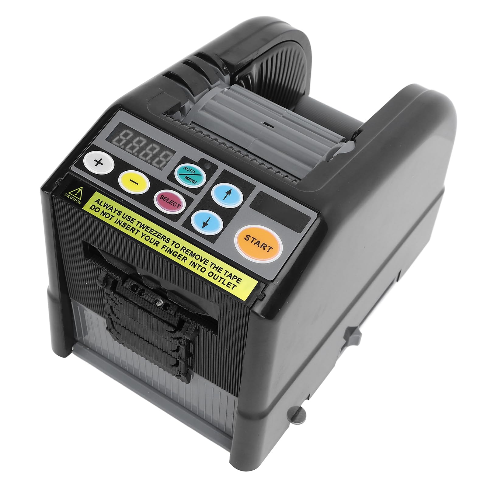 Dispensador Automático de Cinta, Máquina Cortadora de Cinta Eléctrica de Alta Precisión con Modo de Corte Automático y Función de Memoria, para Cintas de 6 Mm a 60 Mm de (Enchufe europeo