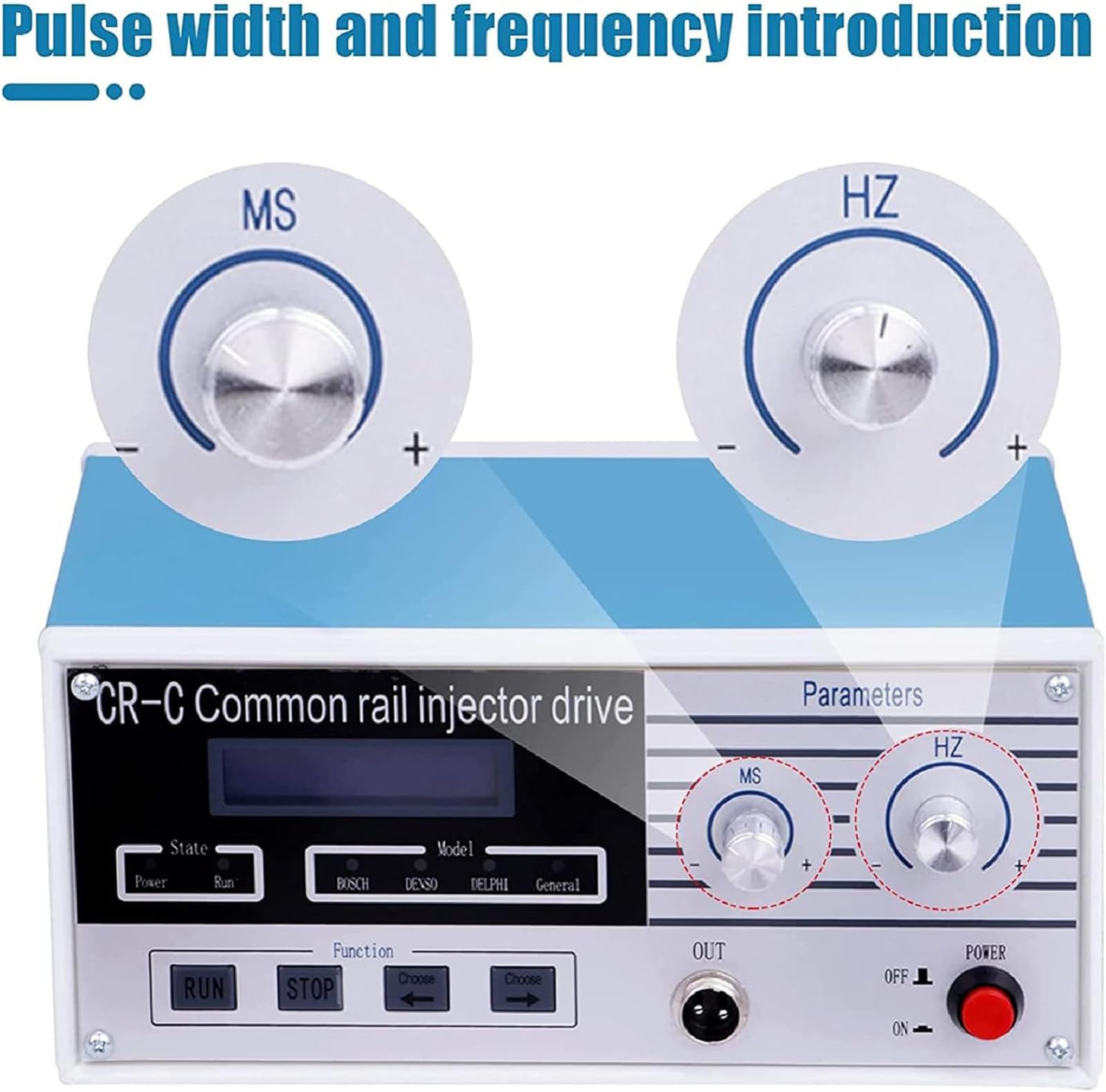 Iniettore Diesel Common Rail, Tester Multifunzione per iniettori Diesel Common Rail CR-C per bos-ch, per den-so e per del-phi Common Rail, validatore ugello Carburante S60H