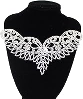 Vista 124 de PEARLY JUN Apliques de diamantes de imitación de plata con apliques de diamantes para vestidos, costura a mano, proyectos de manualidades, ropa