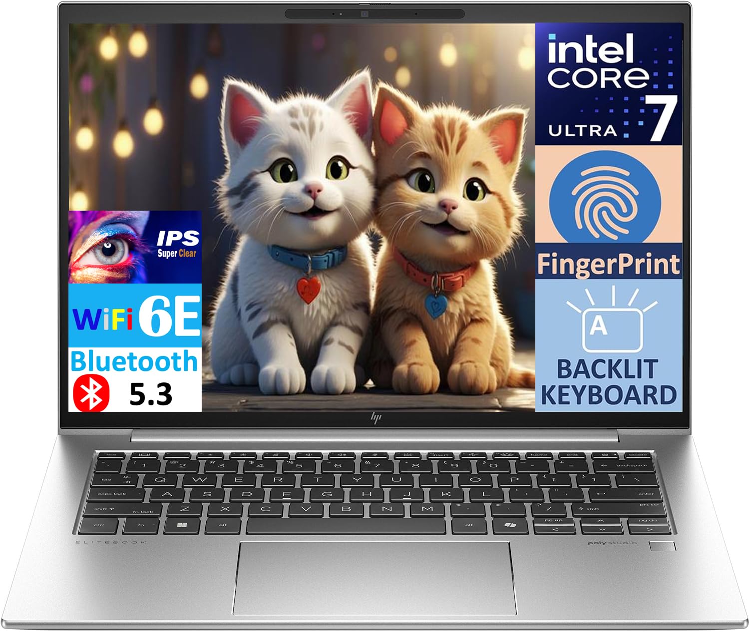 HP EliteBook 840 G11 Business Laptop 14.0" IPS WUXGA Display (Intel Core Ultra 7 155U, 16GB DDR5, 1TB PCIe SSD, Intel Graphics, Backlit KB,