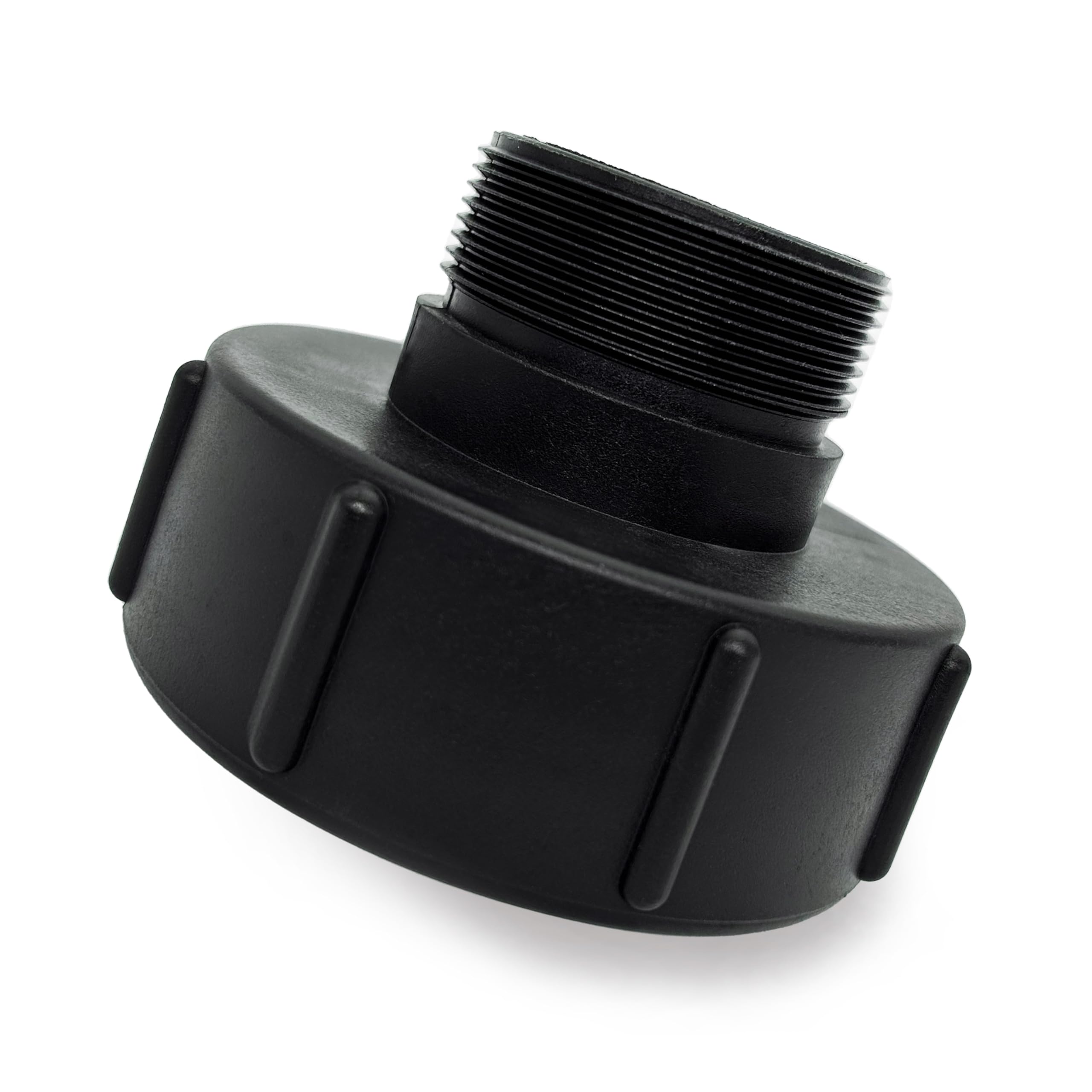 LEPEVNEY IBC Water Tank Hose Drain Adapter Food Grade IBC Tote Adapter- S100 x 8 to 2" (60mm) - Coarse Thread to Fine Thread - Replacement Valve Fitting Parts