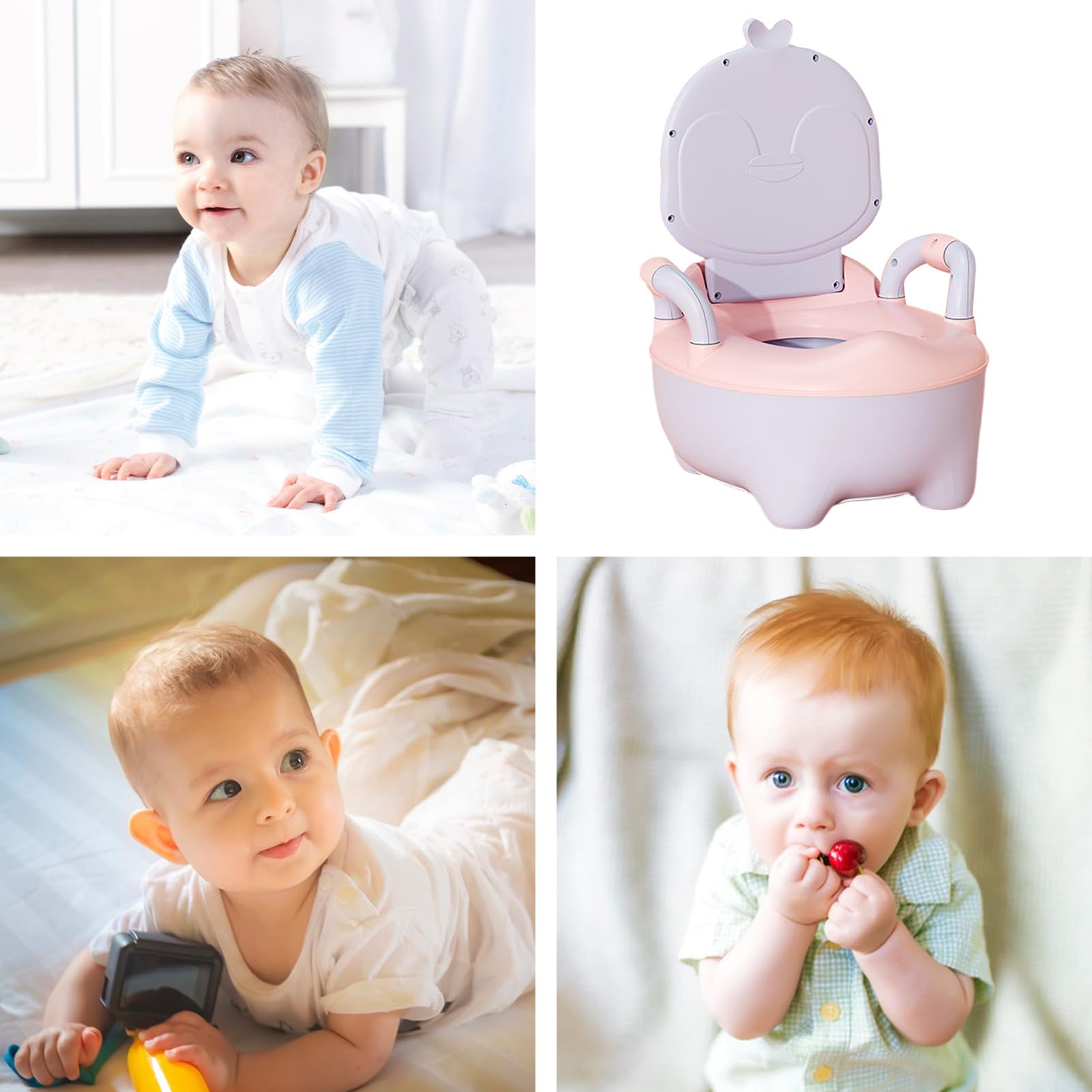 Seggiolino Vasino per Bambini Leggero Riutilizzabile Design Colorato con