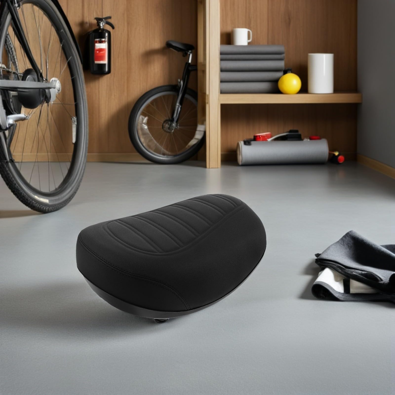 INOOMP Ergonomisch Gestalteter Fahrradsattel mit Anti Rutsch Schwamm und Pu Bezug Widerstandsfähig für Mountainbikes und E Bikes im Außenbereich
