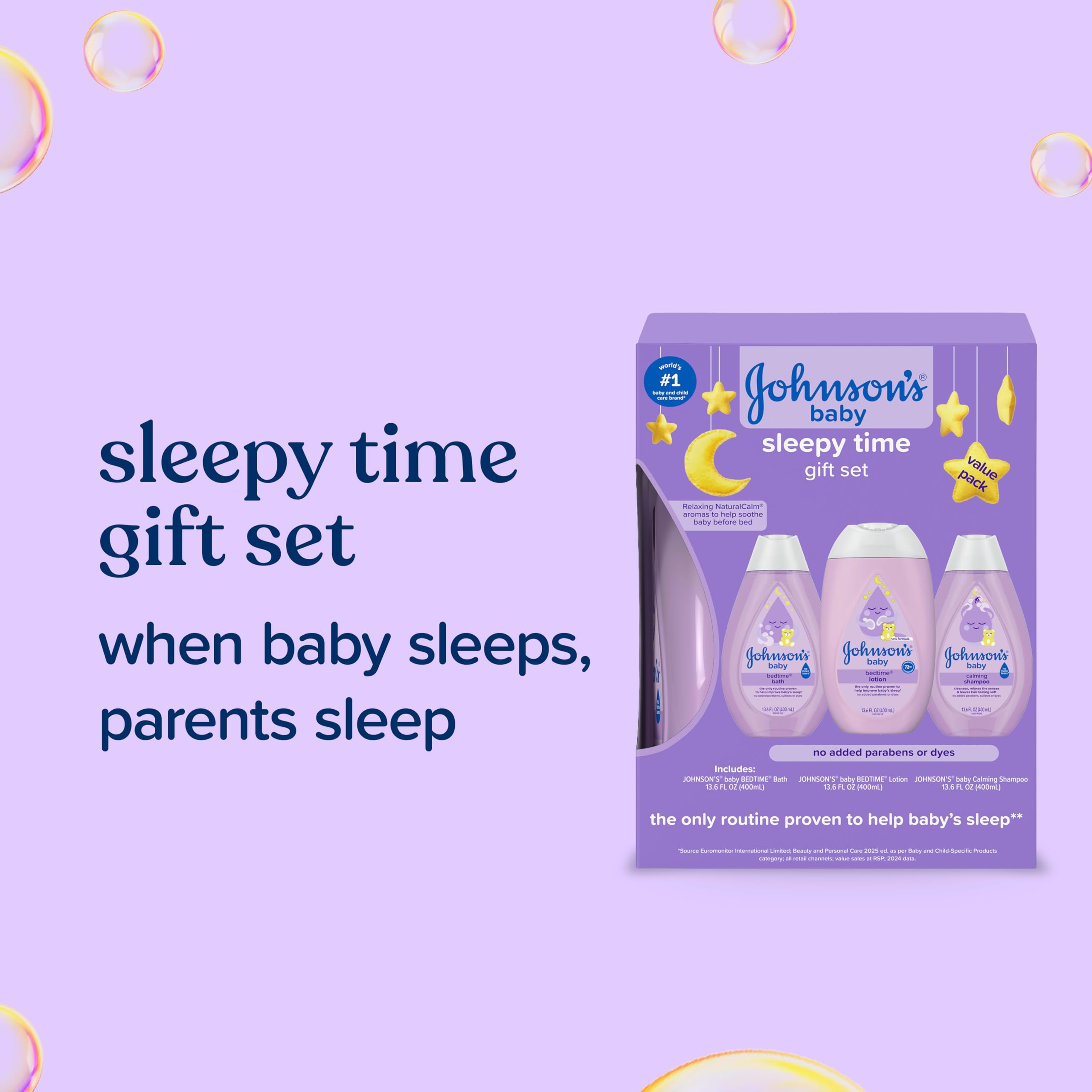 Johnson's Baby Sleepy Time Gift Set, 3 Items view 3