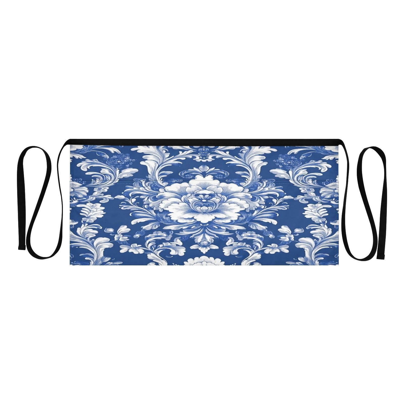 Kigai Antique Arabesque Server Aprons for Men Women Water & Oil Resistant Waitress Waiter Waist Apron with 3 Pockets