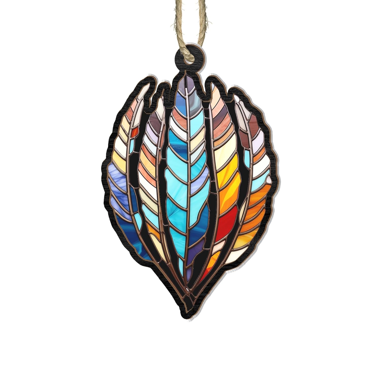 Elivita Native American Feather Suncatcher, Feather