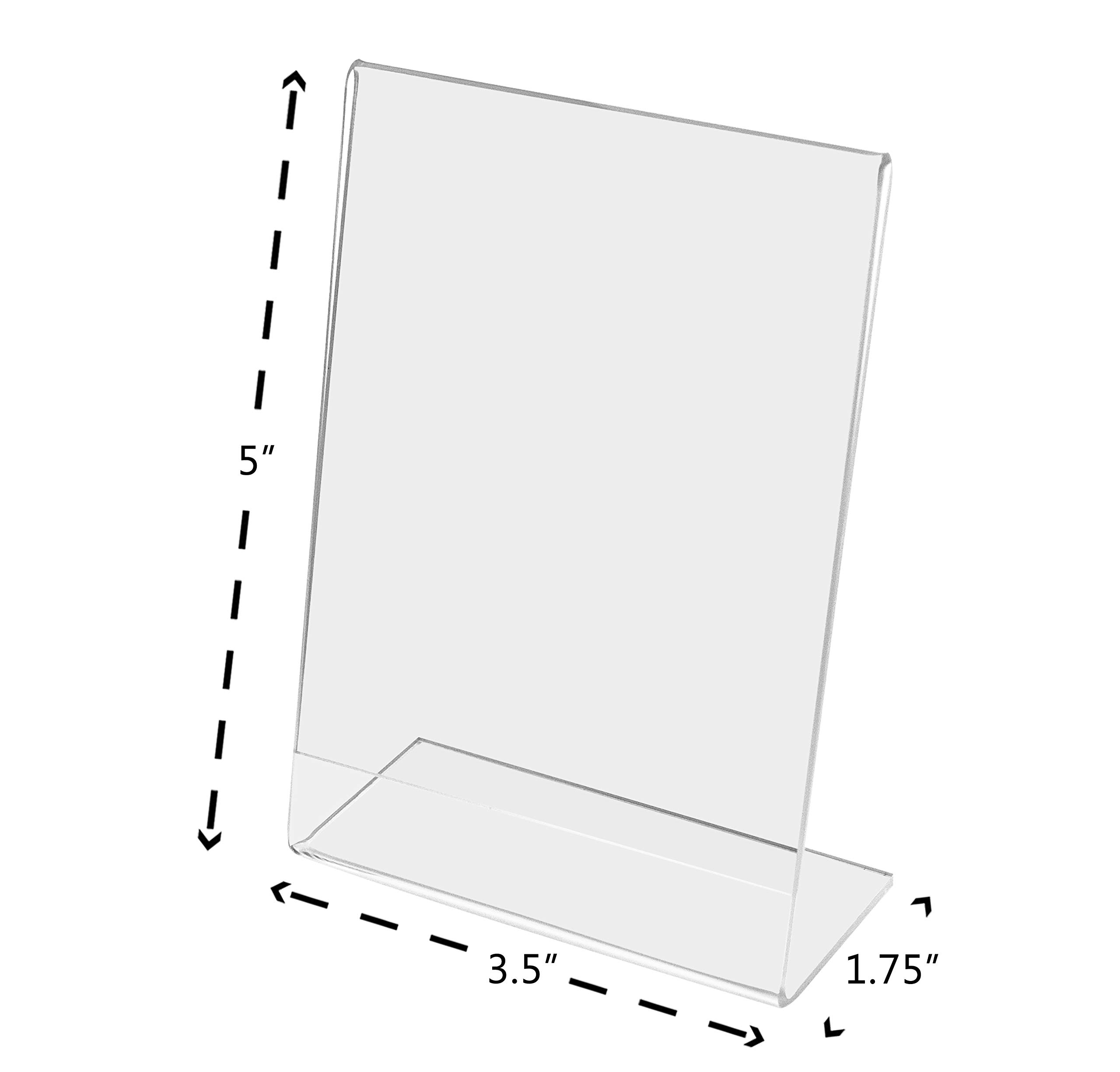 MCS 3.5x5 Inch Bent Acrylic Picture Frame, Vertical (31305)