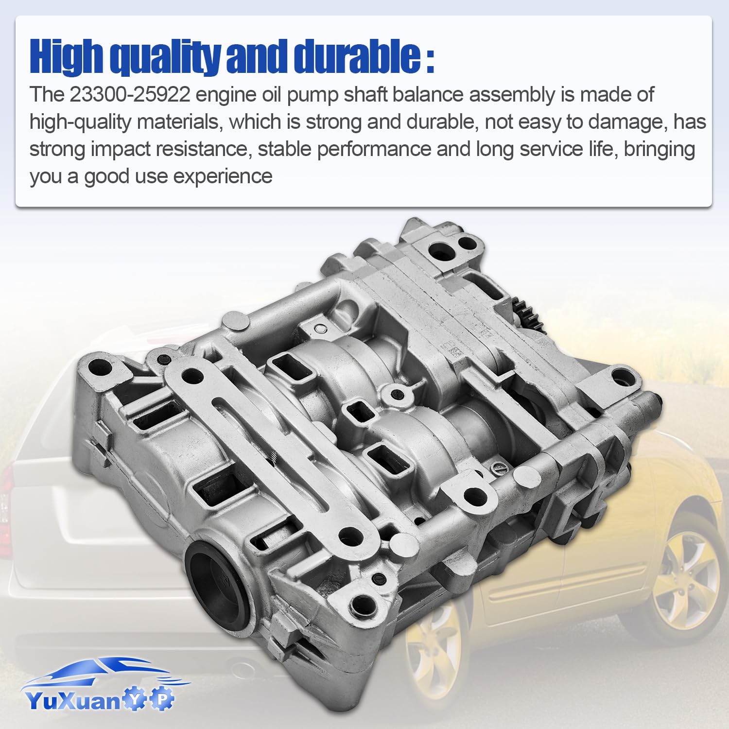 23300-25922 Engine Oil Pump Shaft Balance Assembly Fits for Hyundai Sonata Tucson Kia Rondo Optima Forte 2.4L 2006-2011# 23300-25220 23300-25230