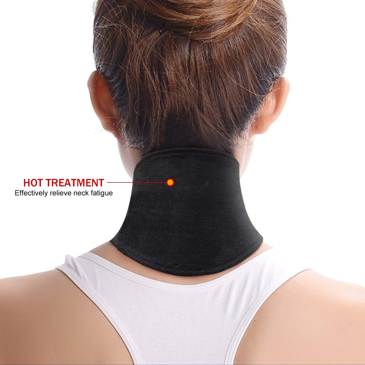 Neck Collar Self Heating Neck Support Brace for Stiff Neck Self Heating Cervical Collar Magnets Therapy Neck Protector Guard for Neck Injury Pain Relief Warm Cervical Wrap for Adult Elderly - Image 2