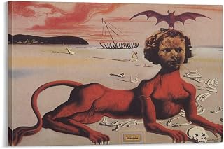 Salvador Dali Poster Shirley Temple Art Poster Canvas Painting Decor Wall Print Photo Home Modern Decorative Posters Framed/Unframed 08x12inch(20x30cm)