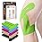 PreCut Kinesiology Tape for Knees, 12 PCS Waterproof KTQUICK Knee Tape for Knee Pain Relief Pre Cut, Original Cotton Athletic Knee Tape, Waterproof & Hypoallergenic Latex-Free for Sports (Green)