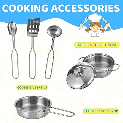 Miniatura 5 de Juego de cocina de madera para niños, niños pequeños, cocina vertical con teléfono, estufa, horno, fregadero, microondas, para preescolares, a